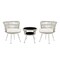 Manhattan Comfort Monaco Rope Wicker 3-Piece Patio Conversation Set with Cushions in Cream OD-CV013-CR - alternate 1